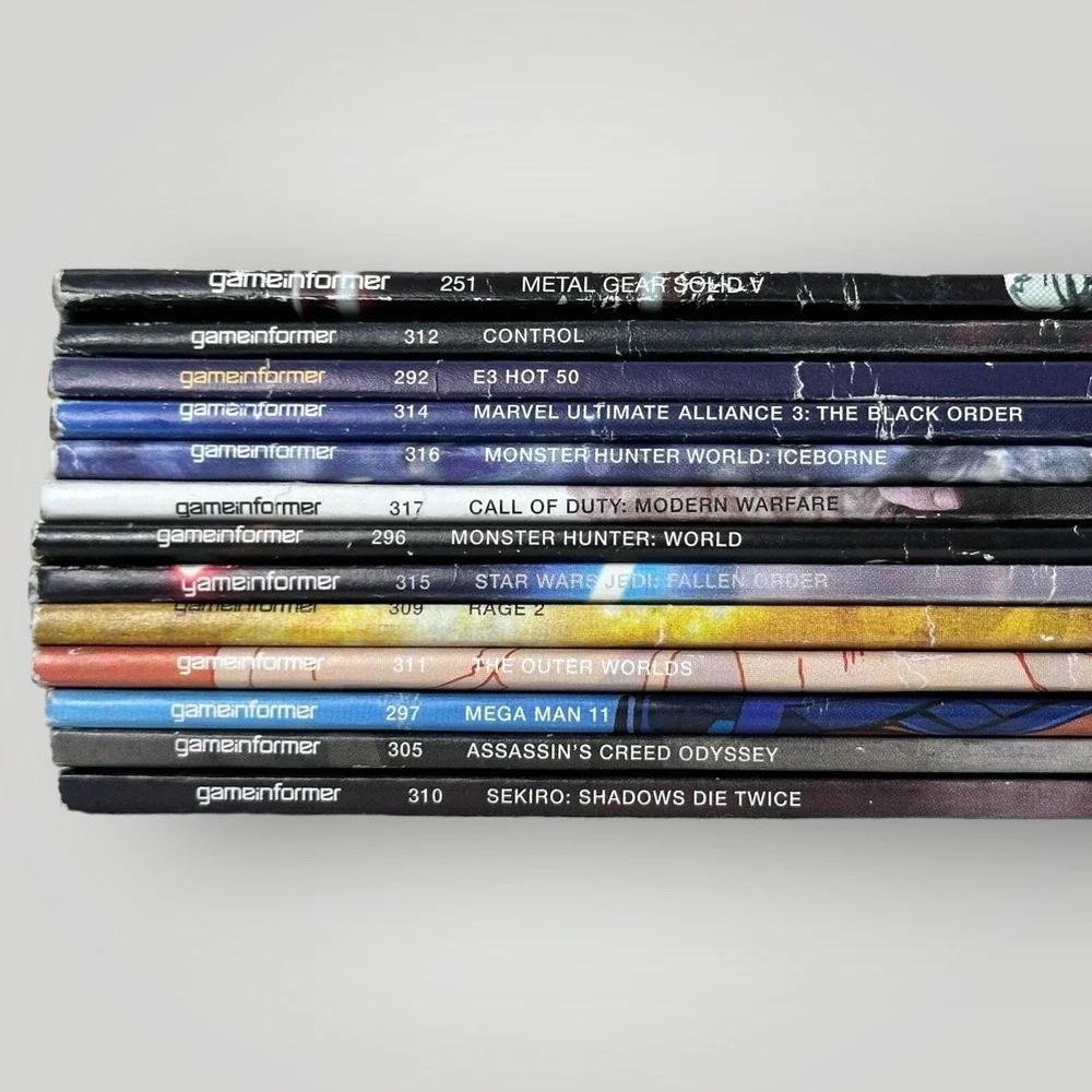 Game‎ Informer Magazine Lot 13 Issues 2014-2019 #251 292 296 297 305-317 Gaming